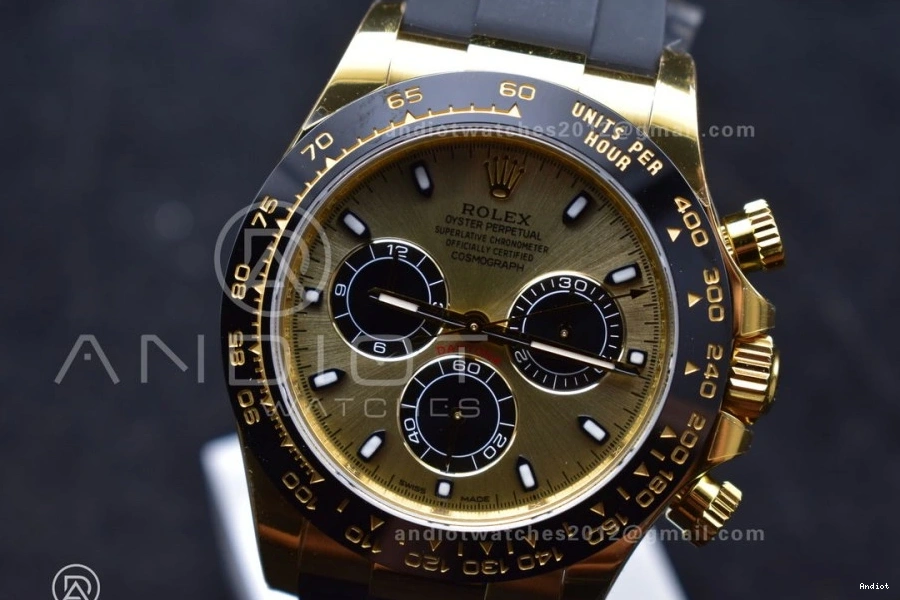 Steel Strap flex on Best Daytona DD4130 1:1 904L VSF Dial 116518 Edition YG Oyster 0223